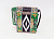 Гармонь «Чайка» SZ48XL-C-GR 19х12-II, зеленая, до мажор, роспись, Шуйская гармонь